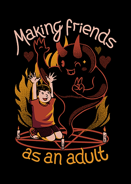 Making Friends as an Adult Illustration