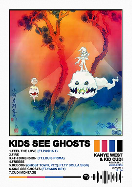 Kids See Ghosts Album Cover Art