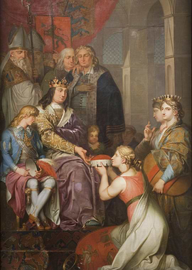 Coronation Scene Painting