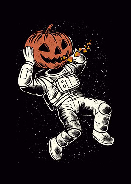 Trick or Treat Astronaut Halloween