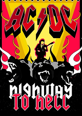 AC/DC Highway to Hell Poster Art