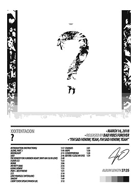XXXTentacion - Question Mark Album Cover