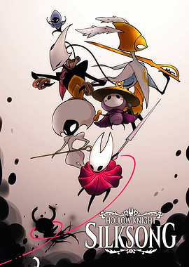 Hollow Knight: Silksong characters illustration