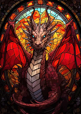 Stained Glass Dragon