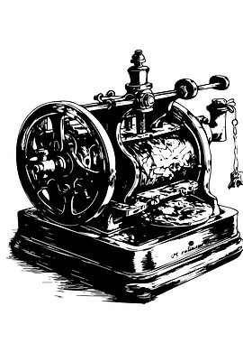 Vintage Machine Illustration