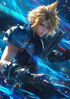 Cloud Strife with Buster Sword