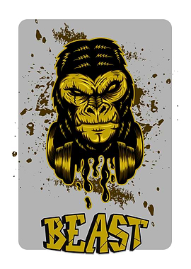 Gorilla Beast Graphic Art