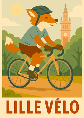 Lille Vélo: Fox on a Bicycle