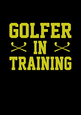 Golfer in Training Graphic Design