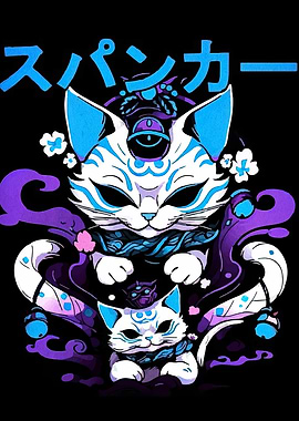Japanese Cats with Text