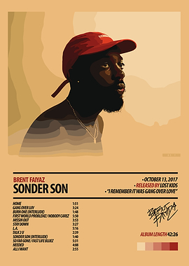 Brent Faiyaz - Sonder Son Album Art