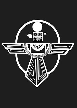 Ancient Thunderbird Totem Design