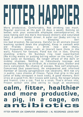 Fitter Happier - Radiohead Lyrics