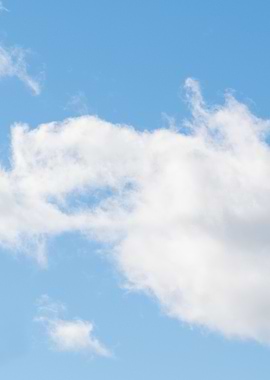 Blue Sky with White Clouds