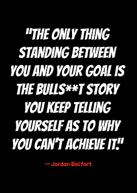 motivational quote by jordan belfort