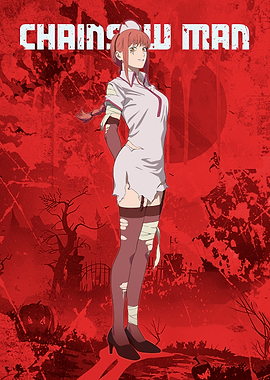 Chainsaw Man: Makima's Spooky Nurse Logo