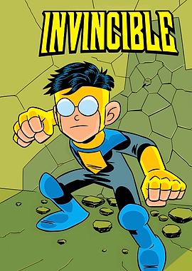 Invincible Comic Book Character Illustration