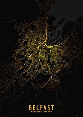 Belfast Golden City Map