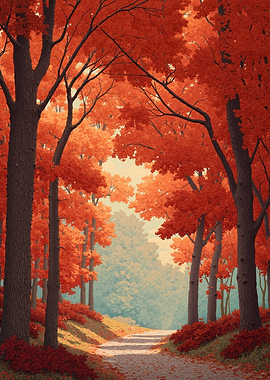 Autumn Forest Path