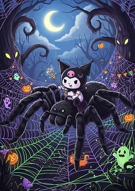 Kuromi Halloween Spider Ride