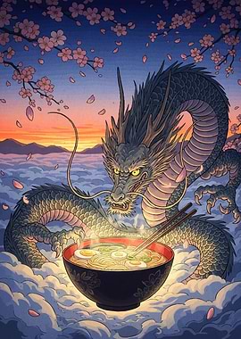 Dragon Ramen Bowl Sky