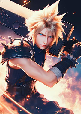 Cloud Strife with Buster Sword