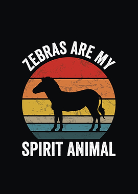 Zebras are my spirit animal safari design