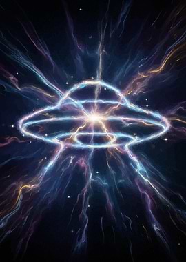 UFO in Space Digital Art