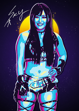 Iyo Sky Retro Pop Art Portrait