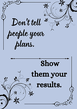 Inspirational Quote with Floral Design