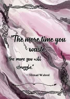 Motivational Quote on Marble Background