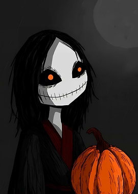 Halloween Character with Pumpkin