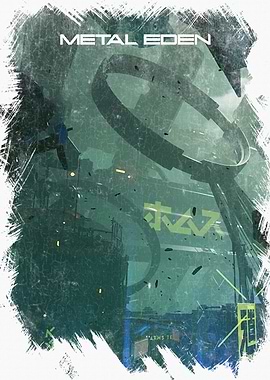 Metal Eden Cyberpunk Cityscape