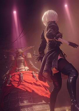 2B and Machine God from Nier: Automata