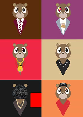 Kanye West Bear Collage