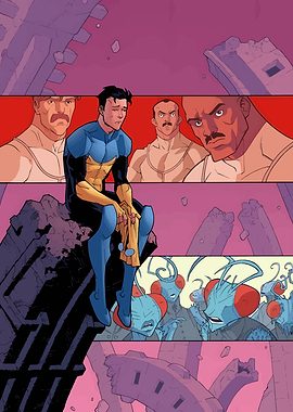 Invincible comic book panel