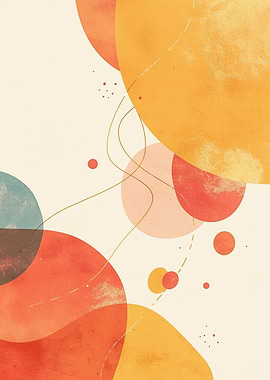 Abstract Circles Art Print