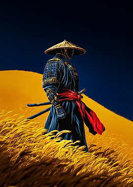 Samurai in Golden Field