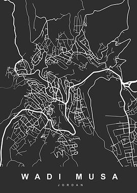 Wadi Musa, Jordan Map
