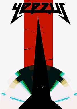 Kanye West Yeezus Black Figure with Red Stripe