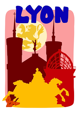 Lyon Cityscape Illustration
