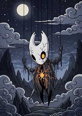 Hollow Knight Puppet Night Landscape