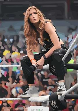 Becky Lynch on the wrestling ring