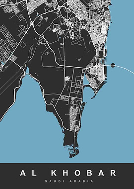 Al Khobar, Saudi Arabia City Map