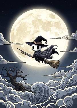Hollow Knight Witch Flying Broom
