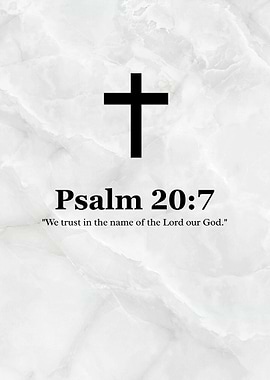Psalm 20:7 Christian Bible Verse
