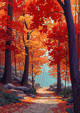 Autumn Forest Path