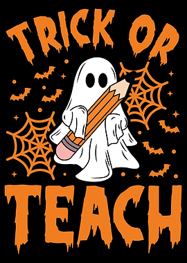 Trick or Teach Halloween Ghost Teacher