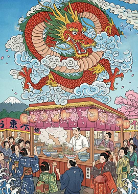 Japanese Street Dragon