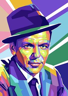 Frank Sinatra Pop Art Portrait